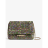 Ted Baker Crystal-embellished Woven Cross-body Bag In Multicol