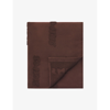 Skims Womens Cocoa Logo-embossed Cotton-blend Towel