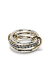 SPINELLI KILCOLLIN PETUNIA DIAMOND THREE LINK RING