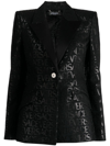 VERSACE VERSACE ALLOVER SINGLE-BREASTED BLAZER