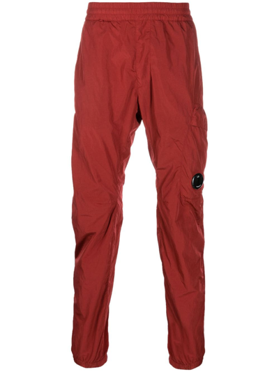 C.p. Company Chrome-r Panelled Track Pants In Red