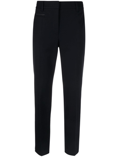 Brunello Cucinelli Straight Leg Pants In Nero