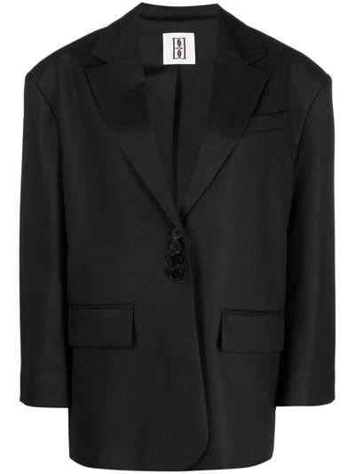 By Malene Birger Oversize Single-breasted Blazer In Black