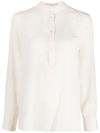 STELLA MCCARTNEY BAND-COLLAR SILK BLOUSE