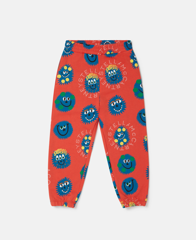 Stella Mccartney Monster Faces Joggers In Multicolour