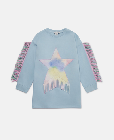 Stella Mccartney Fringed Star Sweatshirt In Multicolour