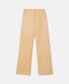 Stella Mccartney Alter Mat Wide Leg Trousers In Butter