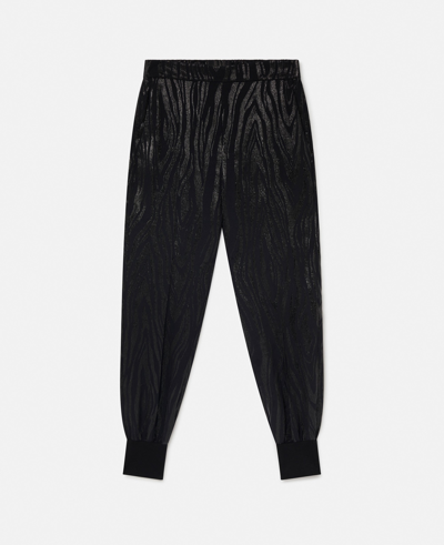 Stella Mccartney Woodgrain Print Lurex Joggers