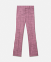 Stella Mccartney Wool Mouline Slim Fit Tailored Trousers In Pink