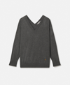 Stella Mccartney Stella Iconics V-neck Jumper In Grey