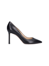 Jimmy Choo Romy 100mm Leather High-heel Pumps In Black  