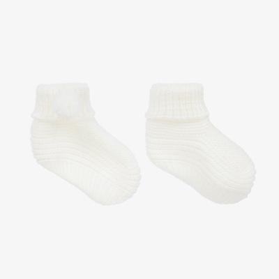 Artesania Granlei Ivory Knitted Baby Booties