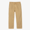 Polo Ralph Lauren Kids' Boys Beige Cotton Trousers In Vintage Khaki