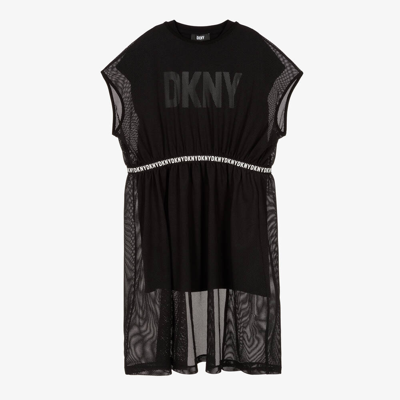 Dkny Teen Girls Black 2-in-1 Dress