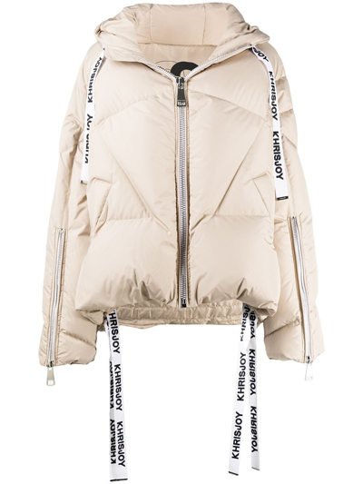 Khrisjoy Khris Puffer Jacket In Beige