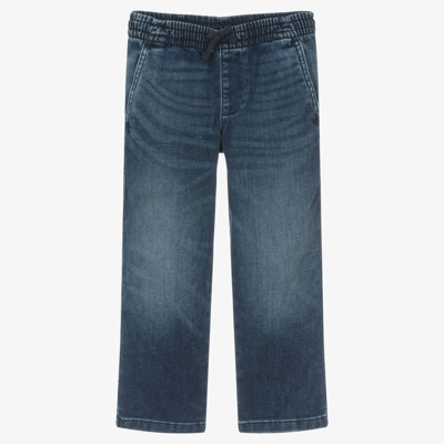 Ralph Lauren Kids' Boys Blue Cotton Denim Drawstring Jeans