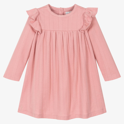 Ralph Lauren Baby Girls Pink Cotton Jersey Dress
