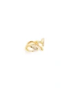 ALAN CROCETTI RUSH GOLD-PLATED SILVER RING