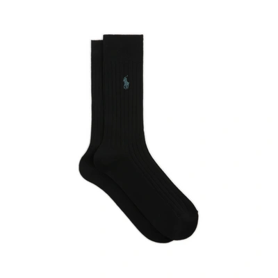 Polo Ralph Lauren Set Of Two Pairs Of Socks In Black