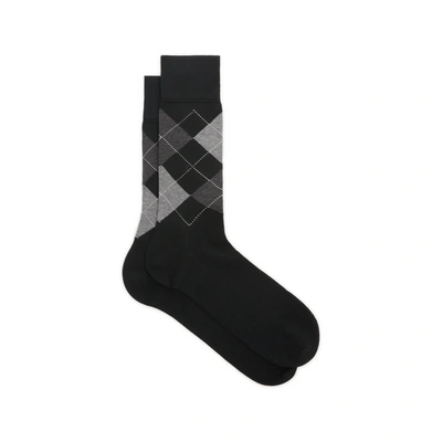 Burlington Cotton Socks In Black