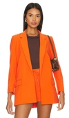 Allsaints Aleida Tri Blazer In Vivid Orange