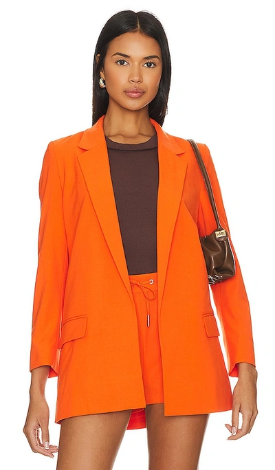 Allsaints Aleida Tri Blazer In Vivid Orange