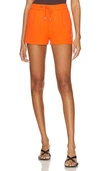 Allsaints Aleida Drawstring Shorts In Vivid Orange