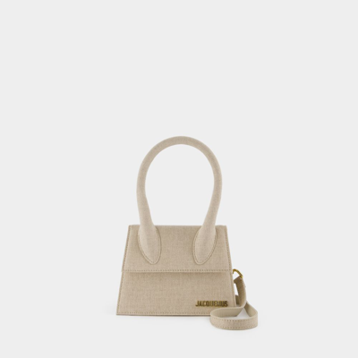Jacquemus Le Chiquito Tasche Mittel -  - Leder - Light Greige In Grey