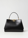 Tory Burch Eleanor Mini Leather Tote Bag In Black