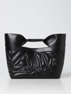 Alexander Mcqueen The Bow Bag In Quilted Leather In Black