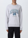 Maison Kitsuné Maison Kitsune Crew Neck Sweatshirt With Campus Fox Print In Grey