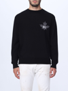 Dsquared2 D2 Leaf Wool Sweater In Black