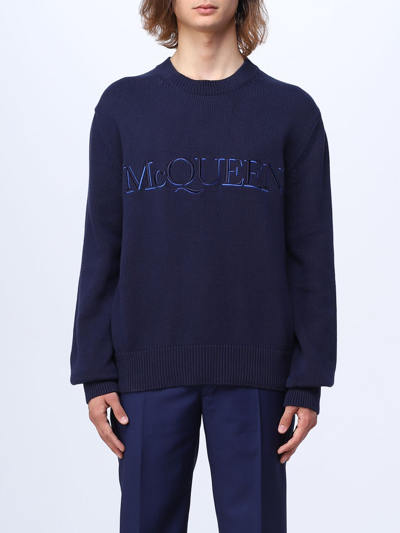 Alexander Mcqueen Sweater  Men Color Blue