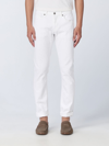 Dondup White Denim Trouser In White
