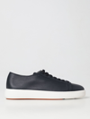 Santoni Lace Up Sneakers In Ink