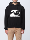 Dsquared2 Printed Hoodie In Black