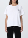 Apc Logo Embroidered Organic Cotton T-shirt In White