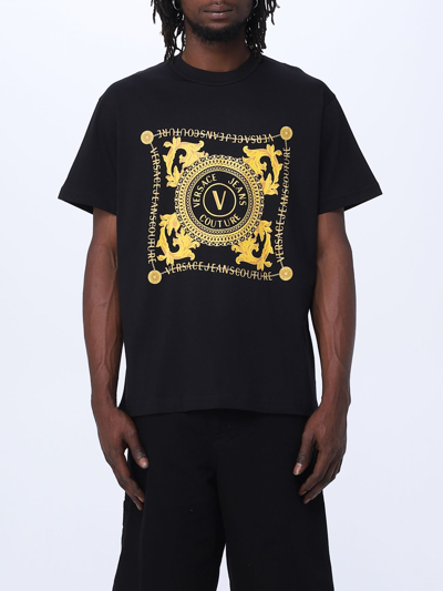 Versace Jeans Couture T-shirt  Herren Farbe Schwarz In Black Gold