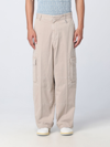 Fendi Logo-patch Wide-leg Trousers In Beige