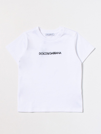 Dolce & Gabbana Babies' Cotton T-shirt In White