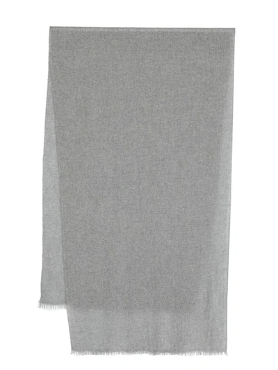 Fabiana Filippi Metallic-thread Knit Scarf In Grey