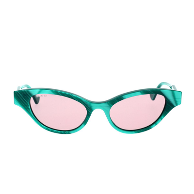 Gucci Eyewear Sunglasses In Green