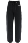 Versace Logo-print Track Pants In Black