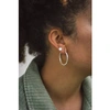 CLARE ELIZABETH KILGOUR MEDIUM HOOP EARRINGS IN SILVER