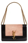 SAINT LAURENT SMALL KATE COLORBLOCK SHOULDER BAG