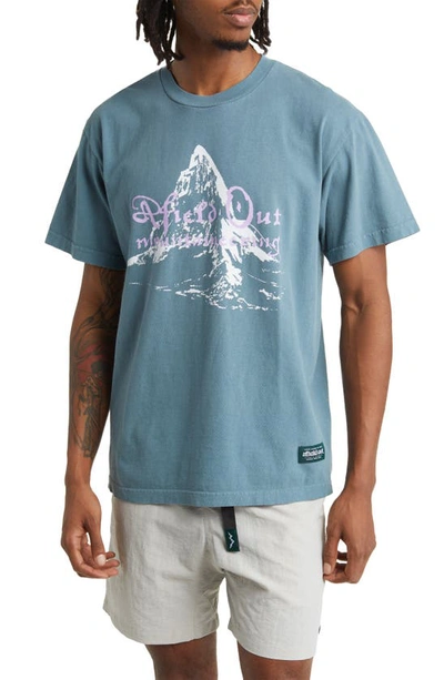 Afield Out Sutter Graphic T-shirt In Slate