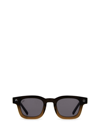 Akila Black & Brown Mister Green Edition Ascent Sunglasses In Olive Gradient