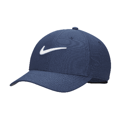 Nike Unisex Dri-fit Club Structured Swoosh Cap In Blue