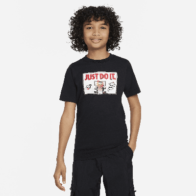 Nike Sportswear Big Kids' T-shirt In Black