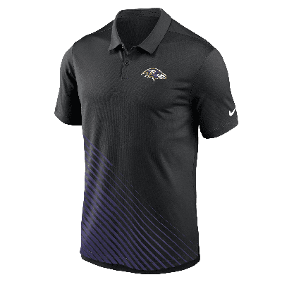 Nike Men's Dri-fit Yard Line (nfl Baltimore Ravens) Polo In Black